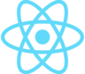 React logo, representing proficiency in React.